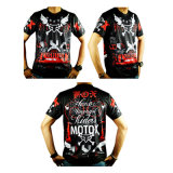 New Model Black Breathable Short Sleeve Motorcycle Jersey (ASH20)
