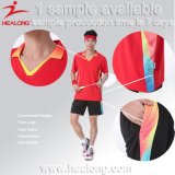 Healong No MOQ Sportswear Dye-Sublimation Printing Badminton Jersey