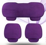 Purple Ergonomic Comfortable PU Leather Car Seat Cushion Seat Cover Leather Seat Cushion