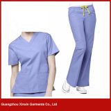 Guangzhou OEM Factory Custom Design Light Blue Hospital Wear (H20)