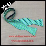 Wholesale Custom Wine Bottle Silk Woven Self Personalized Bow Tie