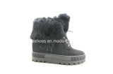 Comfort Casual High Heel Lady Winter Boots with Warm Fur