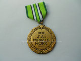 Military Medal with Ribbon and Pin (GZHY-Yb-007)