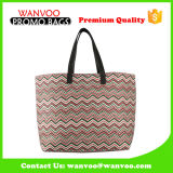 2016 Eco Large Cotton Canvas Lady Supermarket Shopping Promotional Bag with 210d Polyester Inside