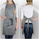 100%Cotton Adult Lady Canvas Kitchen Aprons with Pocket