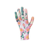 Female Winter Nitrile Garden Gloves with Polyester Inside Bulk