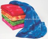 100%Polyester High Quality Tie Dyed Micro Fleece Blanket