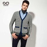 Factory Merino Wool Blend Man Sweater Cardigan