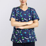 Latest Design Scrub Sets Printed Scrub Nurse Uniform