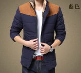 Warm Coat Fashion Contrast Jacket for Men