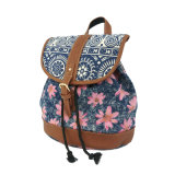 The Newest Fashionable Canvas Women Backpacks with Printed Sunflowers
