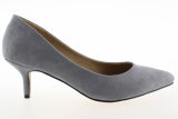 Fashion Ladies Black Velvet Stiletto Smart Heel Shoes