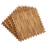 Dark Wood Trim Puzzle EVA Foam Tiles Mats Flooring