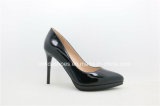 Latest Fashion Plaform High Heel Leather Lady Shoe