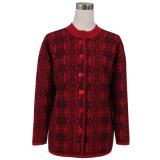 Gn1534 Yak and Wool Blended Ladies' Knitted Sweater
