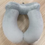 Inflatable TPU or PVC Neck Pillow with Cotton Cover