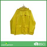 Yellow Fashion Waterproof Outdoor Uniform Raincoat