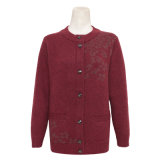 Gn1642 Women's Yak and Wool Blended Knitted Cardigan