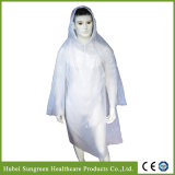 Disposable PE Raincoat with Hood