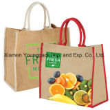 Wholesale Custom Printed Large 100% Biodegradable Jute Shopping Tote Bags