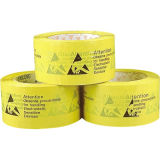 Yellow Atistatic Packing Tape with ESD Warning