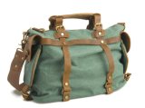 Canvas Leather American Travel Style Sport Leisure Duffle Bag (RS-1801)