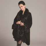 Lady Fashion Acrylic Knitted Faux Ostrich Fur Winter Shawl (YKY4471)