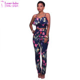 Leilani off-White Floral Print Two Piece Set with Sling Jumpsuit Bodycon Bodysuit L28241-3