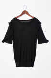 Fashionable Knitted Sweatershort Sleeves for Ladies