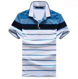 Multicolored Engineer Vertical Striped Polo Shirts