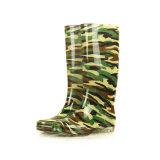 Rain Boots (Camouflage upper/Transparent rubber Sole) .