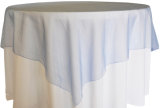 Cheap Wedding Crystal Shiny Organza Table Overlay Bright Organdy Tablecloth