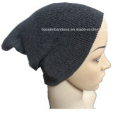 Factory Produce Customized Black Earflap Acrylic Knitted Slouchy Beanie Hats