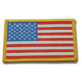 USA Flag Woven Embroidery Patch Badge for Clotch (XD-031710)