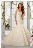 2016 Lace Beaded off-Shoulder Mermaid Bridal Wedding Dress Wd5407