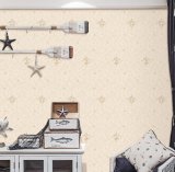 3D Seamless Wall Covering Decoration Wall Cloth with Embroidery