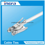 Silver Stainless Steel Cable Tie Ratchet Locking Zip Ties