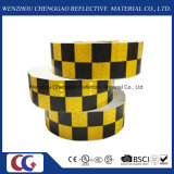 Black/Yellow Grid Design Reflective Conspicuity Tape (C3500-G)