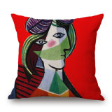 Creative Painting Printed Sofa Pillow Case for Cafe (35C0029)