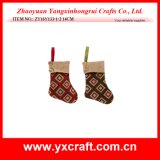 Christmas Decoration (ZY16Y133-1-2 14CM) Christmas Country Style Sock Christmas Santa Sack