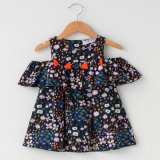 Children Clothes Cotton Tassel Lace Strapless Dresses of The Girls
