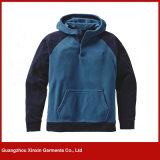 Guangzhou Factory Wholesale Blank Cheap Polyester Fleece Pullover Jacket Hoody (T87)