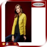 2016 Ladies Trendy Yellow Insulation Technical Fill Down Jacket