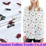 16mm Reactive Printed Crepe De Chine Silk for Lady Shirt