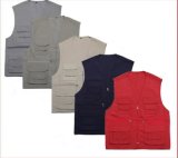 Wholesale Cheap Cotton Polyester Stock Working Vest Sleeveless Jacket