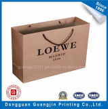 High Quality Brown Kraft Paper Shopping Bag for Shoe and Garment Packaging