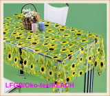 Cheap PVC Printed Transparent Tablecloth Hot Sale