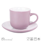 South America Shape Ceramic Cup and Saucer