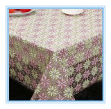 PVC Nt Lace Embroidered Table Cloth 132cm Width