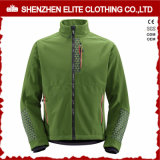 Green Polyester Nylon Performance Softshell Jacket